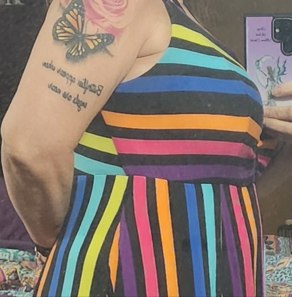 Torrid Multicolor Striped Knit Dress - Picture 8 of 9